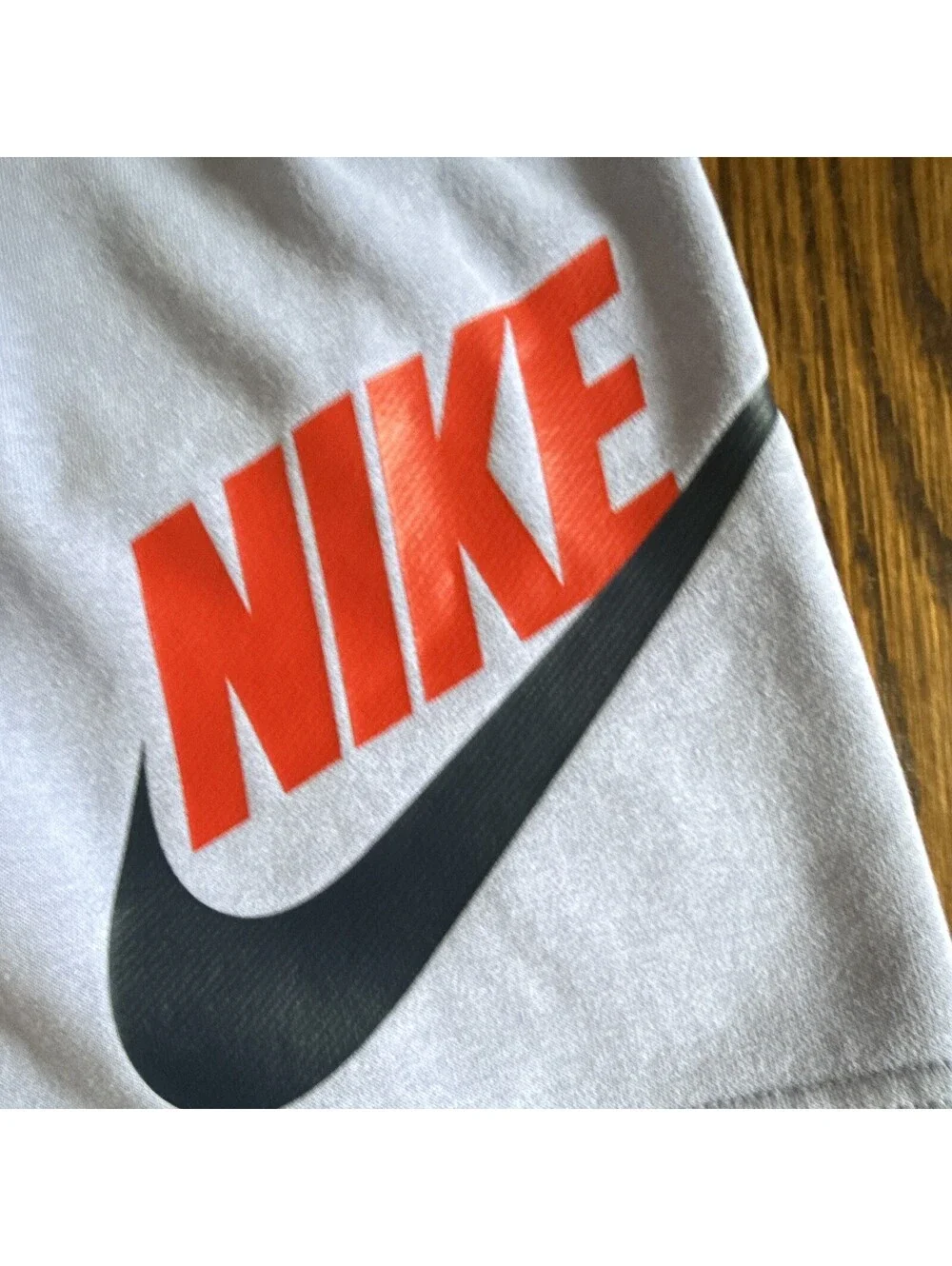 Nike Purple Jogger Shorts Youth M Cotton Blend Pockets Tapered Drawstring Logo
